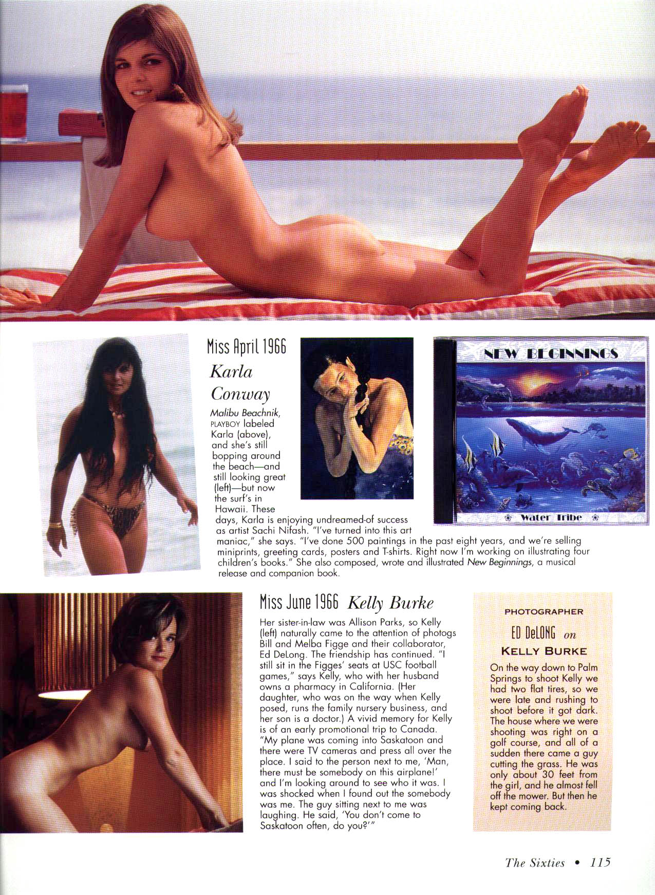 Playboy Playmates Karla Conway and Kelly Burke in The Playmate Book